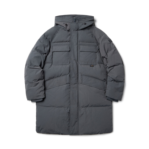 RAGLAN капюшон GOOSE LONG DOWN - CHARCOAL (P234UDW230)
