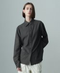 리이(RE RHEE) POINT COLLAR LONG SLEEVE SHIRT CHARCOAL