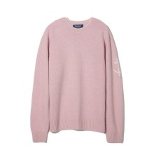 홀가먼트 메리노 울 스웨터 - 핑크