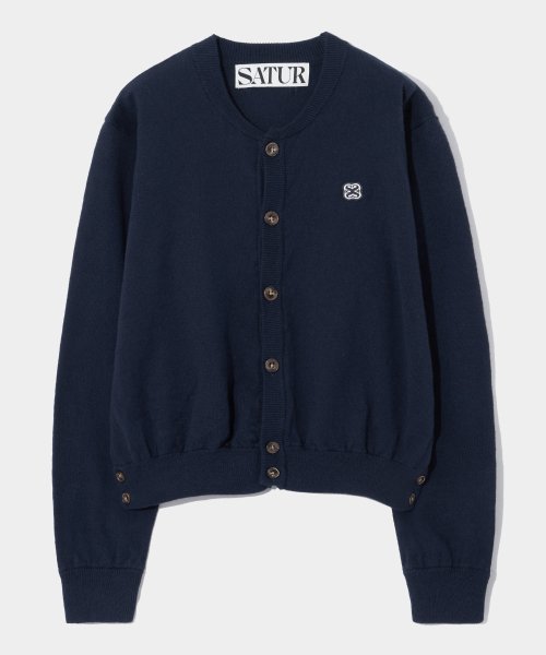 MUSINSA | SATUR (W) All Day Setter Cotton Cashmere Blend Cardigan