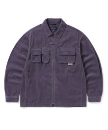 Corduroy Utility Shirt Purple