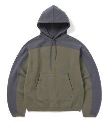 Panelled Hoodie Olive