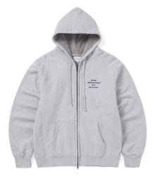 Heavy Zip Hoodie Heather Grey