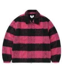 Brushed Check Jacket Pink