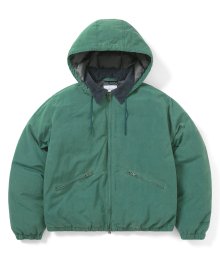 Washed Down Puffer Jacket Green