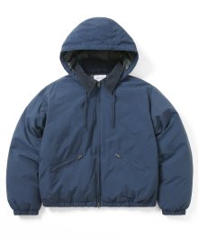 Washed Down Puffer Jacket Navy
