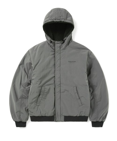 MUSINSA | thisisneverthat® Reversible Sherpa Jacket Gray