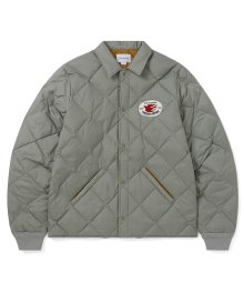 Quilted Down Jacket Grey