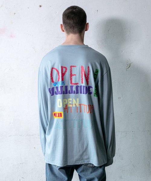 NEON MULTI LOGO LONG SLEEVE-SKYBLUE (голубой)