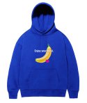 한량(HANRYANG) HR 0051 yellow banana hoodie blue 노랑 바나나 블루후드