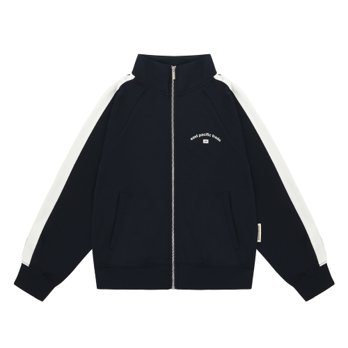 ARCH LOGO JERSEY ZIPUP (NAVY)