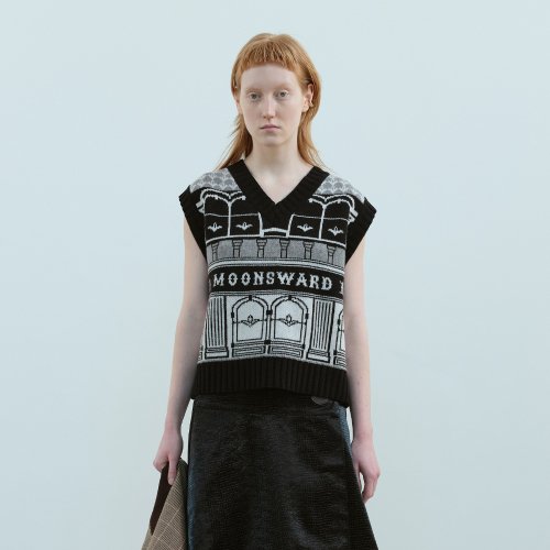 чёрный CLASSIC KNIT жилет