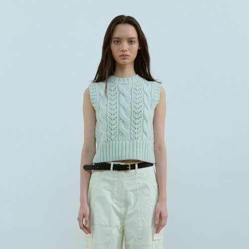 MINT CABLE KNIT жилет