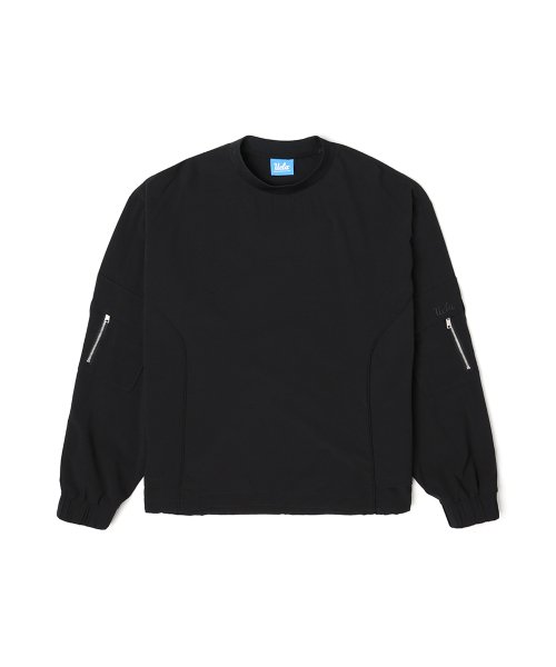 Мужская футболка с круглым вырезом и вставками [BLACK](UZ8LT01_39)