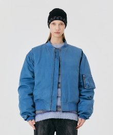 Crack over fit MA-1 - MID BLUE