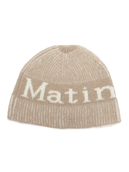 【HOTセール】【Martin Kim】MATIN STRIPE TWO TONE BEANIE 帽子