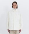 WOBBLE QUILTING PADDED SHIRTS PARKA - IVORY