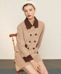 글래헤우그(GLAHEUG) double button wool jacket_brown