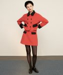 글래헤우그(GLAHEUG) wool pocket skirt_red