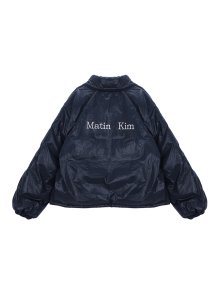 MATIN LOGO COATING DOWN JUMPER IN NAVY