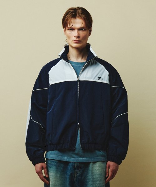 [플랙] 유니 컬러 포인트 윈드브레이커 네이버 PWTH3JPL41UONY