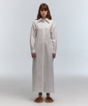 케리에르(CARRIERE) BRUSHED LONG SHIRT DRESS