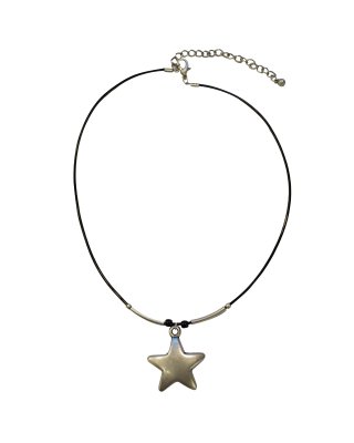 레씨토(LECYTO) Bold Star Necklace_[Black Silver...