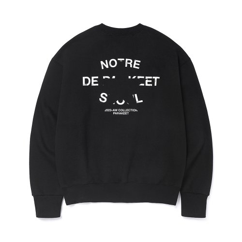 Свитшот с рваным принтом (Black)