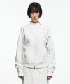 ZIP DETAIL TRACK JERSEY IVORY