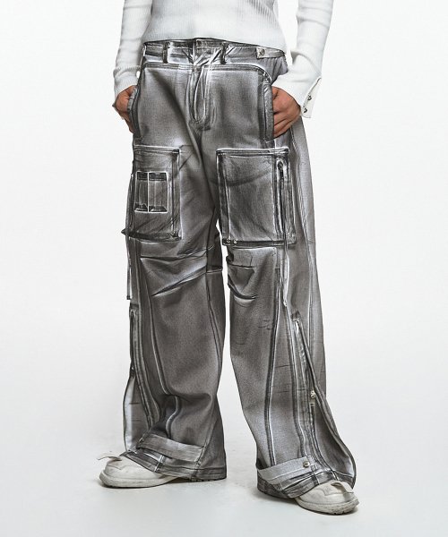 MUSINSA | NACHE SLAY WASHING PANTS (UNISEX) DIRTY WHITE 