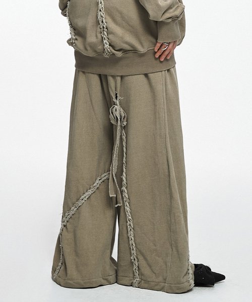 NACHE★韓国★人気★男女兼用★BRAID JOGGER PANTS (UNISEX) 3色 나체(NACHE) BRAID JOGGER PANTS (UNISEX) VINTAGE BEIGE