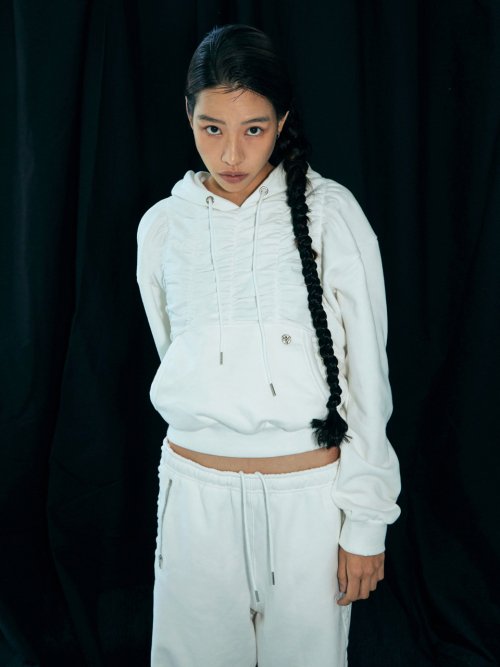 MUSINSA | GIMMETHEYOUNG G_SHRRING SWEAT HOODY_23FW / WHITE