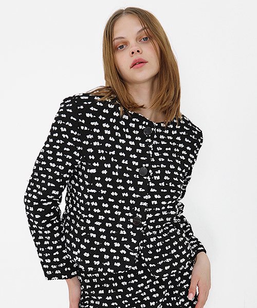 리본 도트 블랙 자켓 _ Ribon Dot Black JK