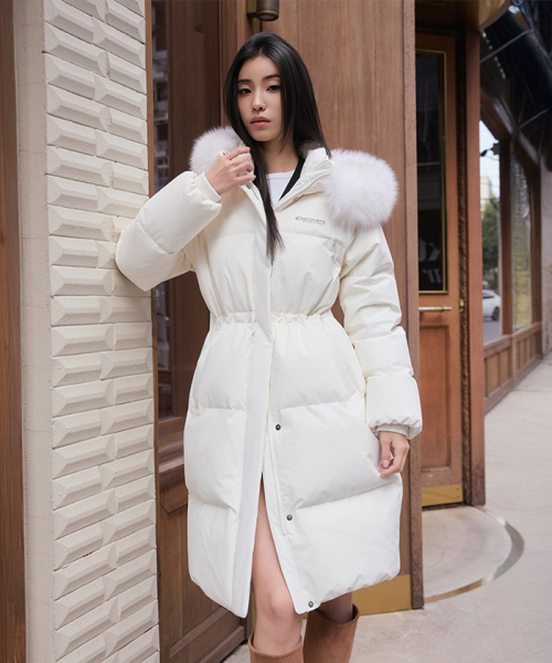 디스커버리 익스페디션() 여성 켈리 구스다운 롱패딩 (CREAM) 상품 이미지