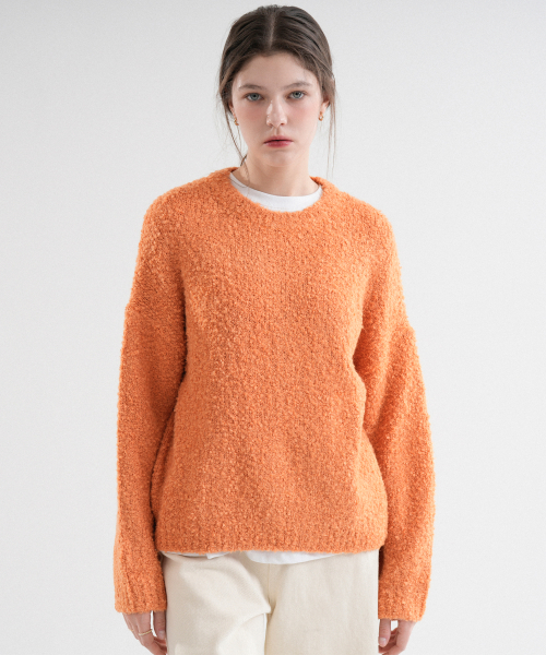 шерсть Furry Round Knit (Orange)