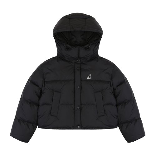 Женский базовый пуховик с капюшоном 9574 Black