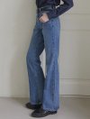 Semi Boot Cut Jeans - Blue