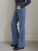논로컬(NONLOCAL) Semi Boot Cut Jeans - Blue