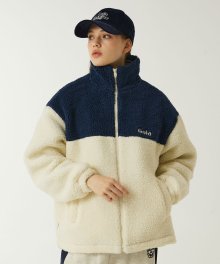 HIGH NECK ZIP-UP FLEECE JUMPER [3 COLOR]