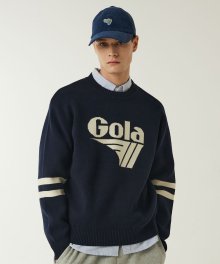 LOGO KNIT PULLOVER [3 COLOR]