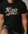 KA-G 카모플라쥬 로고 머슬핏 반팔 티셔츠 (Black)