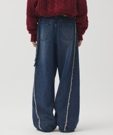 Tess Decki Wide Denim Pants - M.BLUE