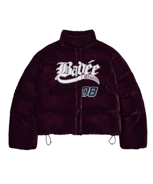 Velour Varsity куртка Burgundy