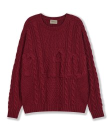 Bretzel Plan Knit - RED