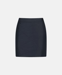 Wave Quilting Skirt Navy