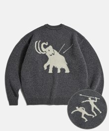 Mammoth Hunt Knit Sweater Charcoal