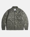 Quilted Trucker Jacket Olive