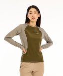 머렐(MERRELL) [WOMEN] 라운드넥 방풍 티셔츠 KHAKI