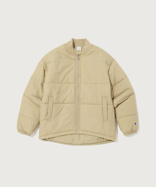 여성 타프타 패딩 자켓 Normal Beige