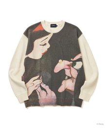 SNOW WHITE KNIT SWEATER (IVORY)